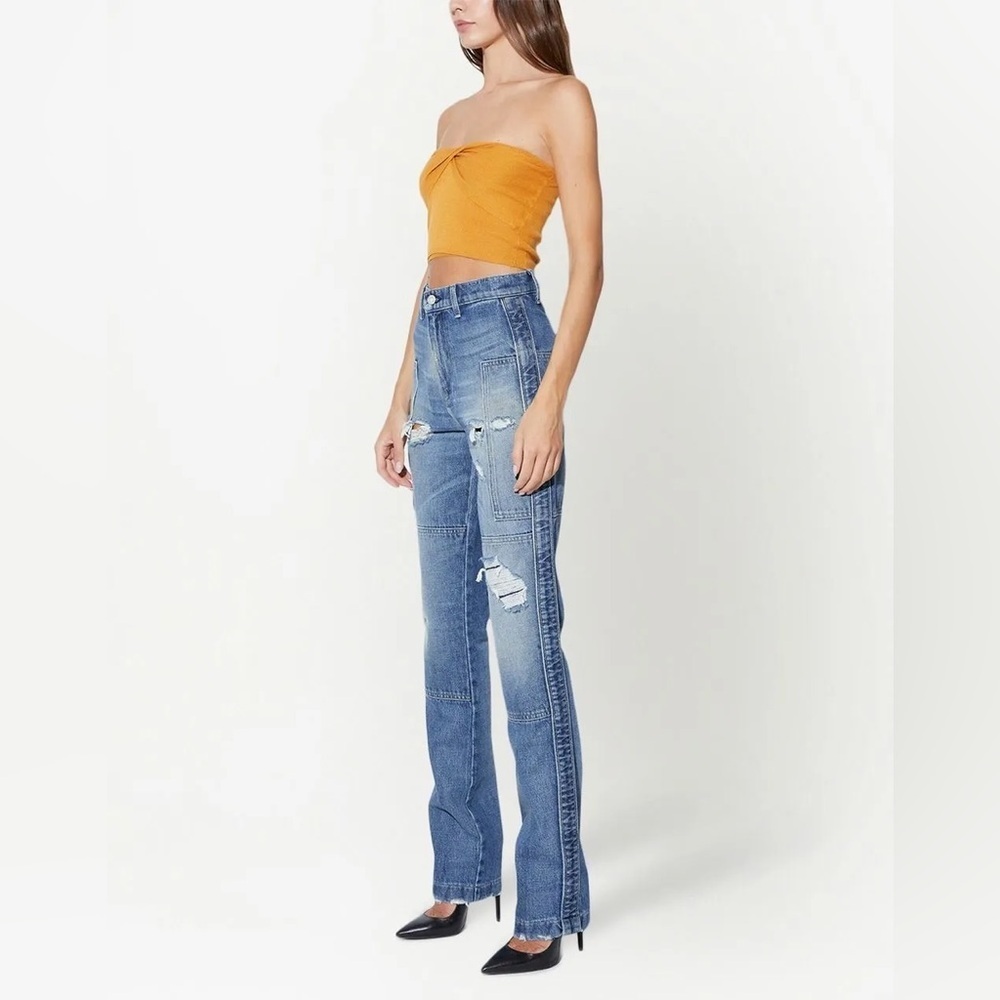 RtA Malka Vintage Destroyed Distressed Denim Jeans